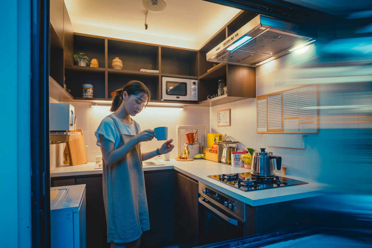 Interior rumah mungil tapi fungsional