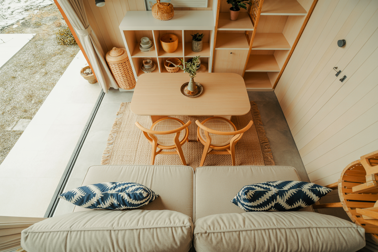 Interior rumah mungil tapi fungsional