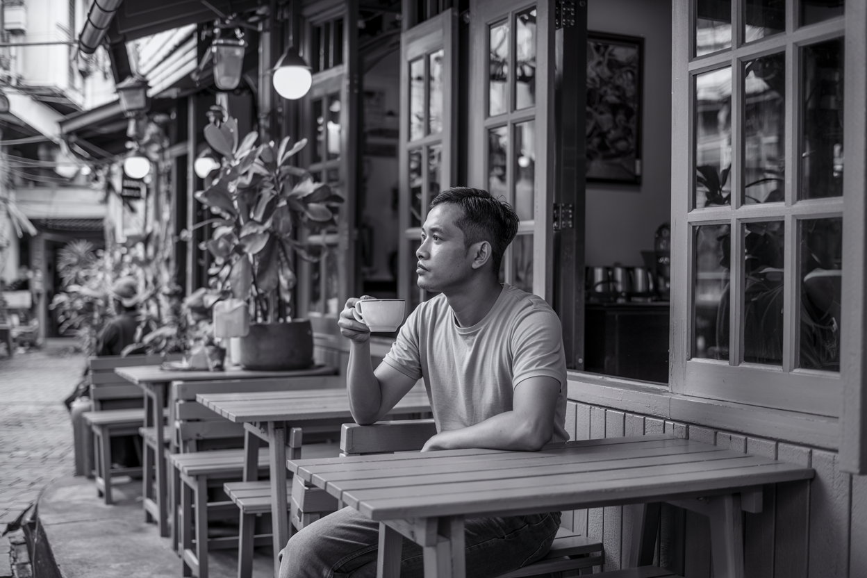 Ngopi santai di hidden cafe
